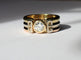 Bague Bague trois Ors sertie d'un diamant 58 Facettes 355