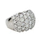 Bague 51 Bague pavée de diamants en or blanc. 58 Facettes 30457