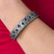 Bracelet Bracelet argent diamants et cyanites 58 Facettes 18-329