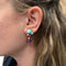 Boucles d'oreilles Boucles d'oreilles Cartier "Délices de Goa" en or rose, améthystes, diamants et turquoises. 58 Facettes 30107