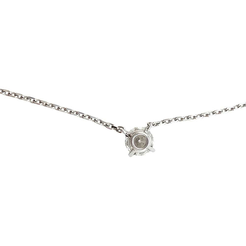 Collier Collier solitaire Cartier, diamant 0,85 carat en or blanc. 58 Facettes 30014