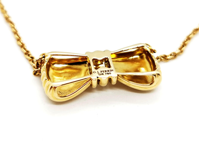 Collier O.J. Perrin Collier Noeud Or jaune 58 Facettes 997382CN
