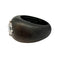 Bague 53 Bague jonc en or blanc noirci, centre diamant 2.08 carats. 58 Facettes 30302