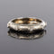 Bague 54 Bague or blanc satiné diamants 58 Facettes ANSETAB-54