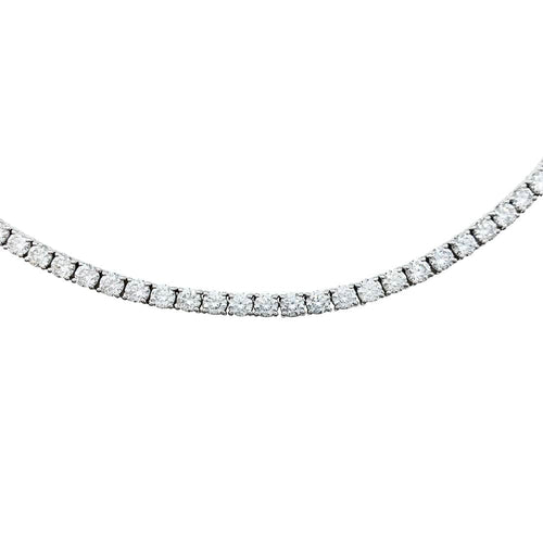 Collier Collier rivière diamants en or blanc. 58 Facettes 30222