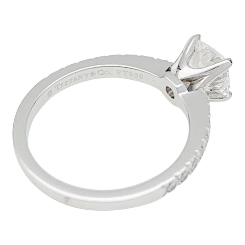Bague 50 Bague Tiffany & Co. platine, diamant 0,93 carat. 58 Facettes 30552