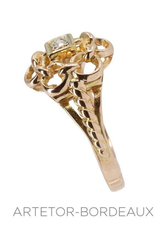 Bague 54 Bague diamant années 50' 58 Facettes 33151