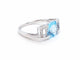 Bague 54 Bague Or blanc Topaze 58 Facettes 00710CN