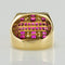 Bague 53 Chevalière rubis diamants 58 Facettes 18-252-53
