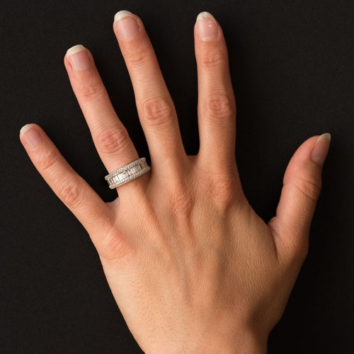 Bague 51 Bague Diamants baguettes 58 Facettes 09-010-2508506-53