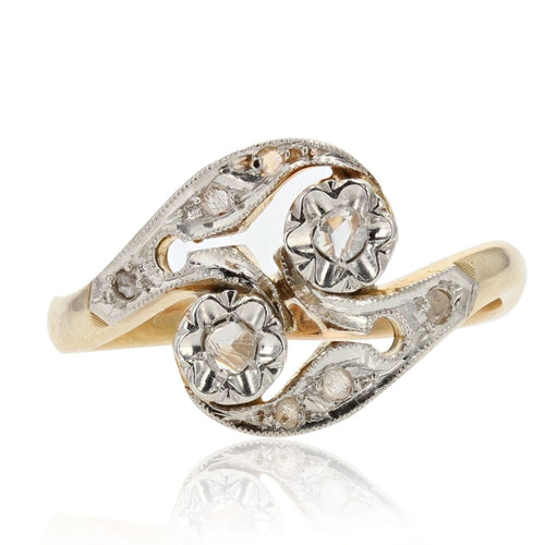 Bague 55 Bague ancienne de la Belle époque diamants 58 Facettes 19-523A-52