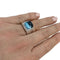 Bague 50 Bague Fred "Pain de sucre" en or blanc, topaze et diamants. 58 Facettes 30081