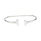 Bracelet Bracelet Tiffany "Wire Tiffany T" en or blanc. 58 Facettes 30097