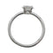 Bague 54 Bague solitaire en or blanc, diamant de 0,95 carat, D/VS2. 58 Facettes 29253