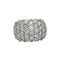 Bague 51 Bague pavée de diamants en or blanc. 58 Facettes 30457
