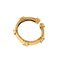 Bracelet Bracelet rigide en or jaune godronné 18 k et diamants 58 Facettes