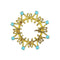 Broche Broche en or et turquoises 58 Facettes 13-266-8089013