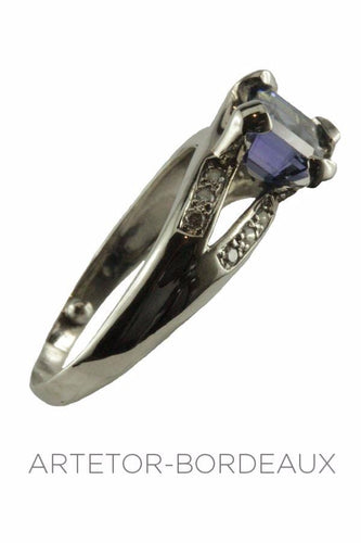 Bague 53 Bague tanzanite et diamants 58 Facettes 20061