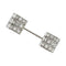 Broche Epingle de jabot Art Déco en or blanc et platine, diamants. 58 Facettes 30135