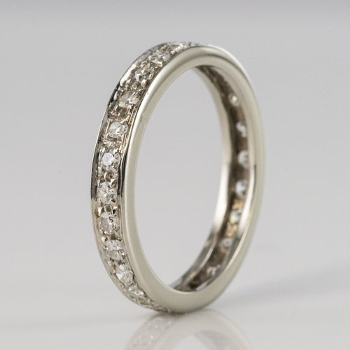 Bague 56 Alliance diamants ancienne 58 Facettes 20-177A