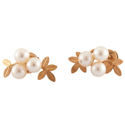 Boucles d'oreilles Paire de boucles d'oreilles "bouquet de gui" 58 Facettes