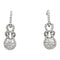 Boucles d'oreilles Boucles d'oreilles "Noeud d'Héraclès" en or blanc et diamants. 58 Facettes 29979