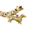 Bracelet Bracelet breloques en or jaune, émail et saphir. 58 Facettes 30179