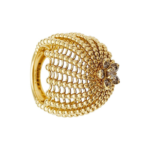 Bague 51 Bague Cartier "Cactus de Cartier" en or jaune et diamants. 58 Facettes 30217