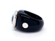 Bague 53 André Benitah Bague Or blanc Topaze 58 Facettes 06142CD