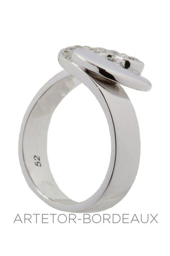 Bague 52 Bague Dinh Van Double Sens Or Blanc 58 Facettes 30911