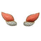 Boucles d'oreilles Boucles d'oreilles M.Gérard en or jaune, platine, corail et diamants. 58 Facettes 28331