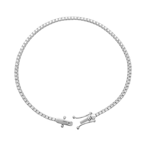 Bracelet Bracelet ligne en or blanc, diamants 1,38 ct. 58 Facettes 30053