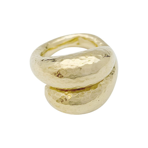 Bague 46 Bague Lalaounis Toi & Moi en or jaune. 58 Facettes 30157-1
