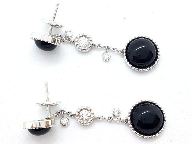 Boucles d'oreilles Susie Otero Boucles d'oreilles Pendants Or blanc Diamant 58 Facettes 06089CD