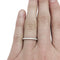Bague 54 Alliance Cartier "Etincelle" en or blanc, diamants. 58 Facettes 29875