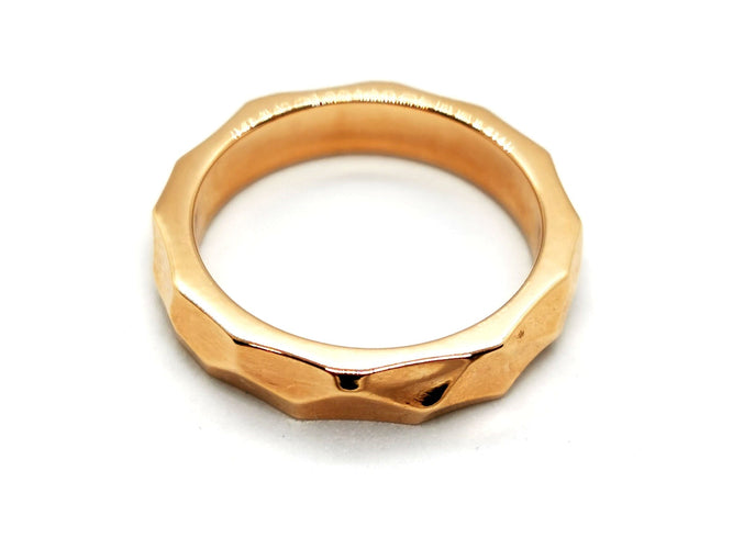 Bague 50 Inedit Bague Alliance Météorite Or rose 58 Facettes 1091765CN