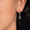 Boucles d'oreilles Boucles d'oreilles anciennes saphirs et diamants 58 Facettes 20-397