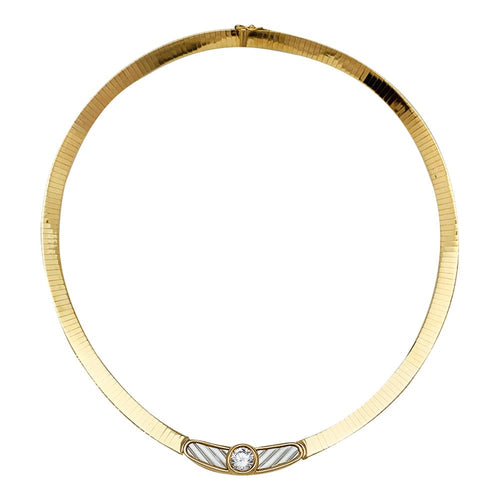 Collier Collier Mauboussin, "Nadia", or jaune, nacre, diamant 1.42 cts. 58 Facettes 30501