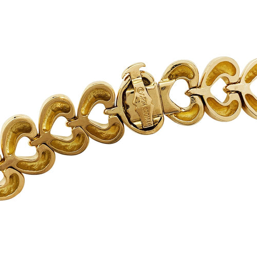 Collier Collier Van Cleef & Arpels "Coeurs" en or jaune et diamants. 58 Facettes 30292