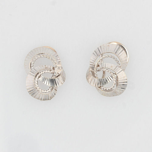 Boucles d'oreilles Boucles d'oreilles clips or blanc vintage 58 Facettes 21-169