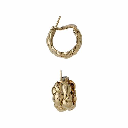 Boucles d'oreilles Créoles Chopard, modèle "Casmir", 2 ors. 58 Facettes 30032