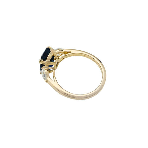 Bague 55 Bague Mauboussin saphir 3.44 cts et diamants. 58 Facettes 30158