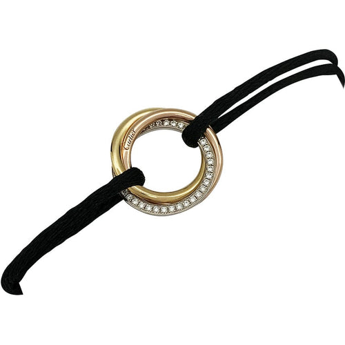 Bracelet Bracelet Cartier, "Trinity", trois ors et diamants. 58 Facettes 30361