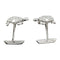 Boutons de manchette Boutons de manchette "Tortues" en platine, sertis de diamants. 58 Facettes 30067