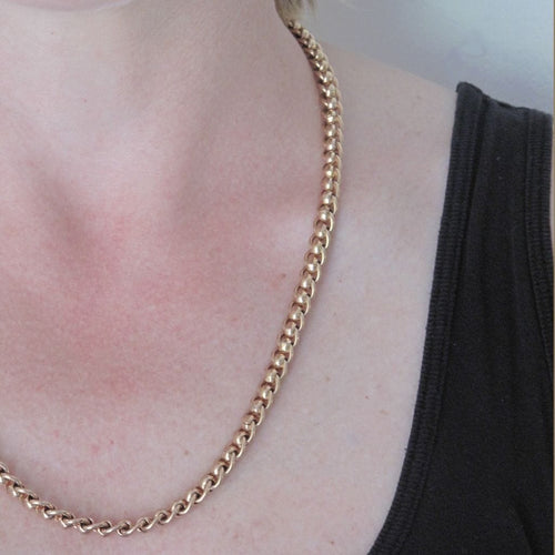 Collier Chaine ancienne Or rose 58 Facettes CVCO1