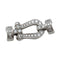 Bracelet Bracelet Fred "Force 10" moyen modèle en or blanc et diamants. 58 Facettes 29902