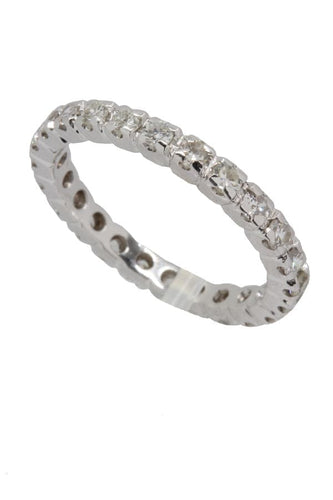Bague 55.5 Alliance diamants 58 Facettes 36881-1