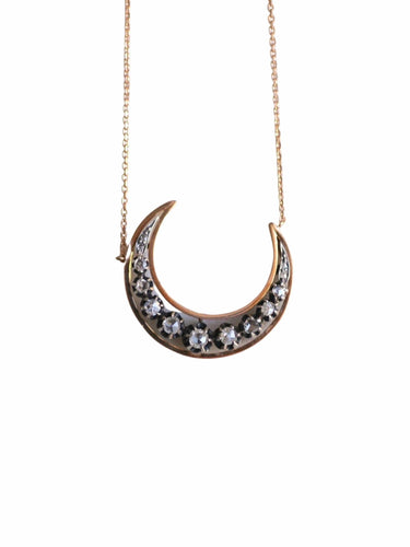 Collier Collier croissant de lune diamants 58 Facettes