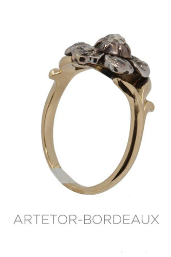 Bague 56 Bague fleur ancienne 58 Facettes 35451