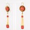Boucles d'oreilles Boucles d'oreilles pendantes corail et or 58 Facettes 19-258
